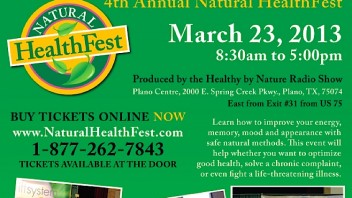 4th Annual Natural HealthFest features 17 lectures, 100+ exhibit booths, and more!